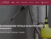 Tablet Screenshot of dimardisinfestazione.com